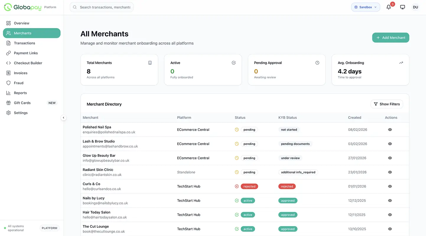 Merchant KYB Platform